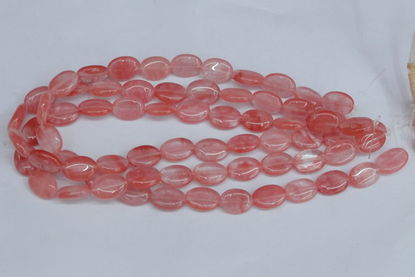 CCY157 15.5 inches 13*18mm oval cherry quartz beads wholesale