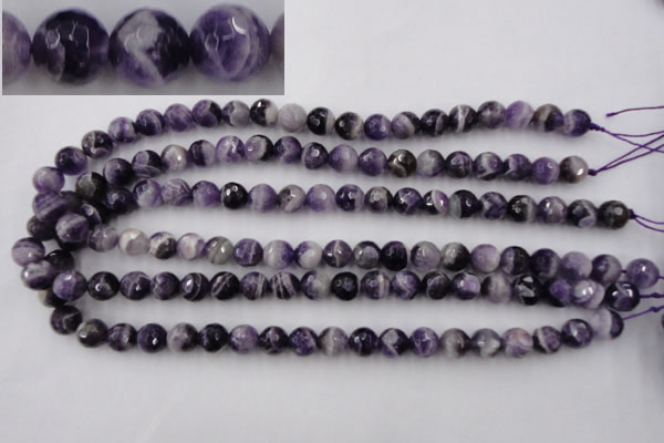 CDA153 15.5 inches 10mm faceted round dogtooth amethyst beads