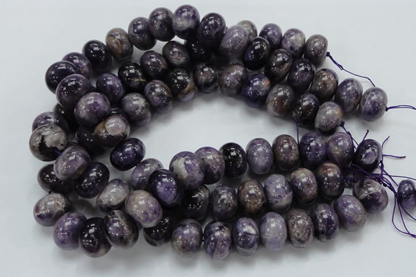 CDA20 15.5 inches 15*20mm rondelle dogtooth amethyst quartz beads