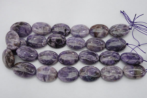 CDA303 15.5 inches 22*30mm oval dyed dogtooth amethyst beads