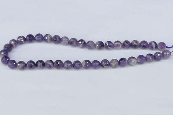 CDA60 15.5 inches 10mm faceted round dogtooth amethyst beads