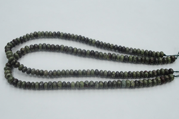 CDB201 15.5 inches 5*8mm rondelle natural dragon blood jasper beads