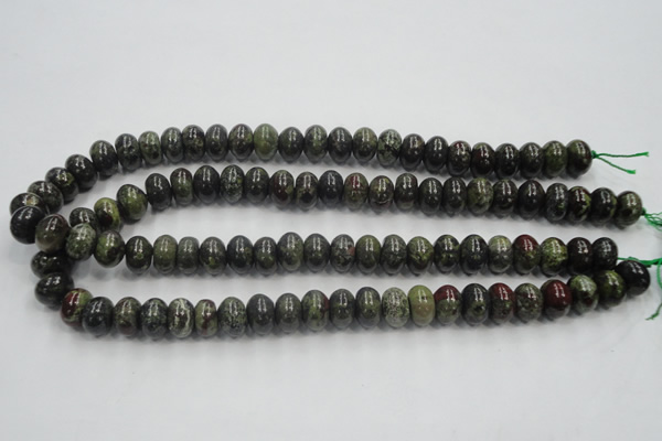 CDB202 15.5 inches 8*12mm rondelle natural dragon blood jasper beads
