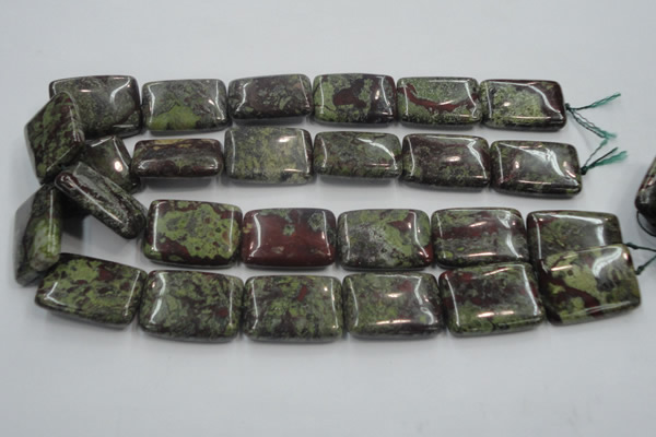 CDB223 15.5 inches 22*30mm rectangle natural dragon blood jasper beads