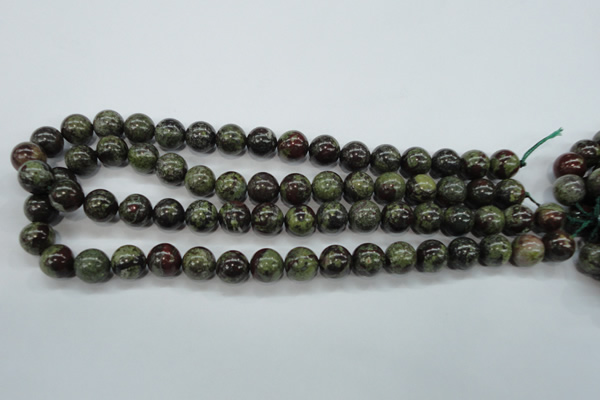 CDB231 15.5 inches 12mm round natural dragon blood jasper beads