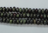 CDB233 15.5 inches 4*6mm rondelle natural dragon blood jasper beads