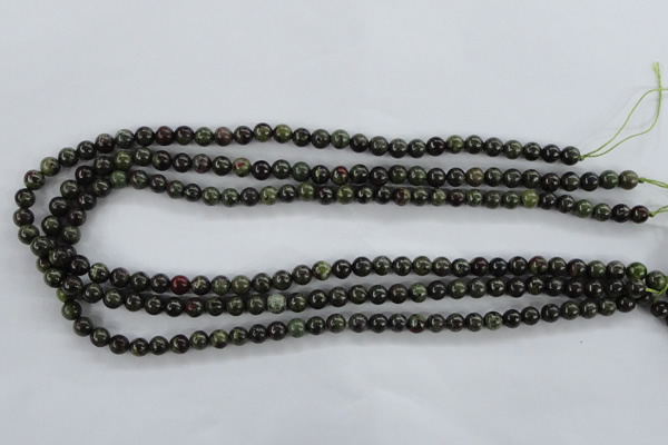 CDB250 15.5 inches 6mm round natural dragon blood jasper beads