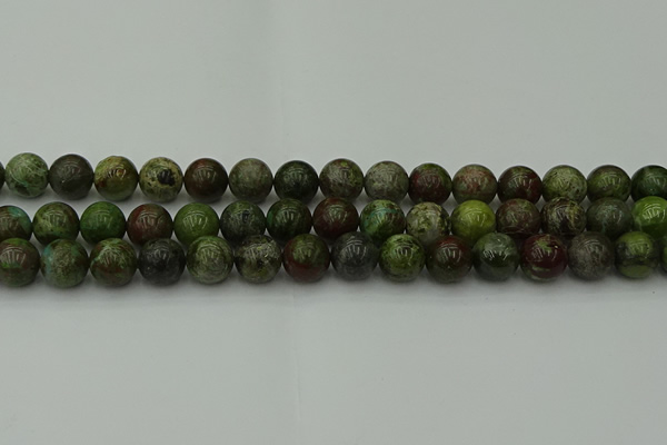 CDB303 15.5 inches 10mm round dragon blood jasper beads wholesale