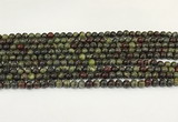 CDB340 15.5 inches 4mm round dragon blood jasper beads wholesale