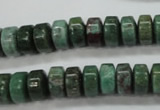 CDB38 15.5 inches 6*10mm tyre new dragon blood jasper beads