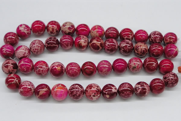 CDE05 15.5 inches 18mm round dyed sea sediment jasper beads