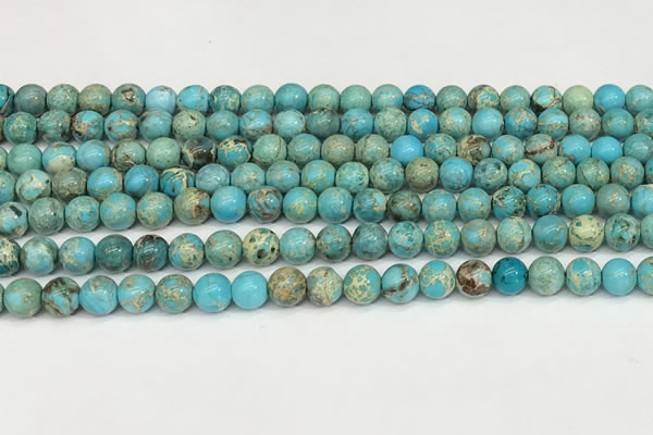 CDE1367 15.5 inches 6mm round sea sediment jasper beads wholesale