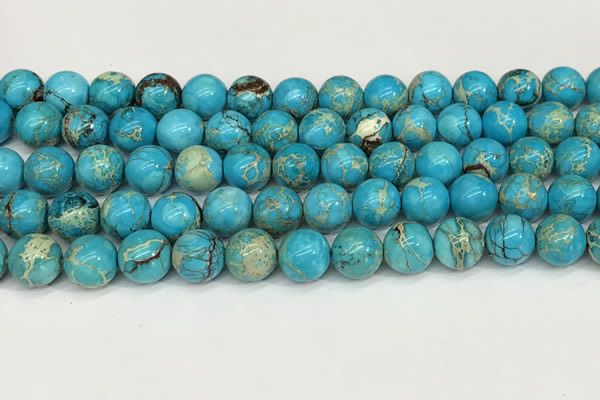 CDE1369 15.5 inches 10mm round sea sediment jasper beads wholesale