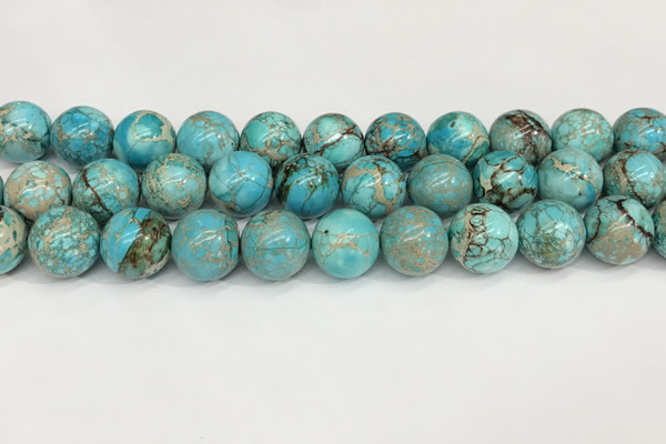 CDE1371 15.5 inches 14mm round sea sediment jasper beads wholesale