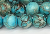 CDE1387 15.5 inches 10mm faceted round sea sediment jasper beads