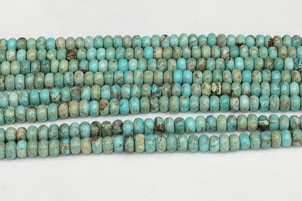 CDE1400 15.5 inches 3*4mm rondelle sea sediment jasper beads