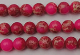 CDE2012 15.5 inches 6mm round dyed sea sediment jasper beads