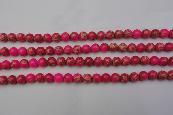 CDE2013 15.5 inches 8mm round dyed sea sediment jasper beads