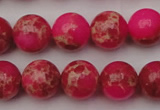 CDE2015 15.5 inches 12mm round dyed sea sediment jasper beads