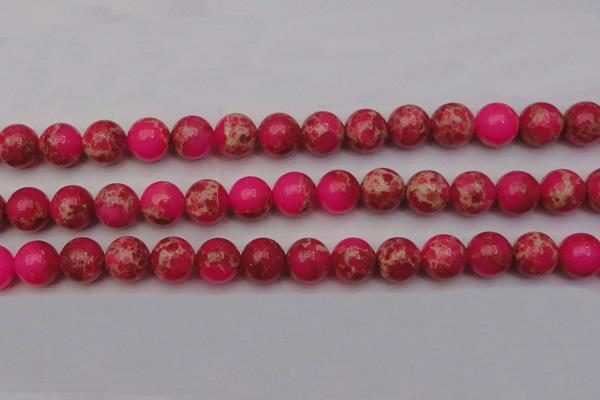 CDE2016 15.5 inches 14mm round dyed sea sediment jasper beads