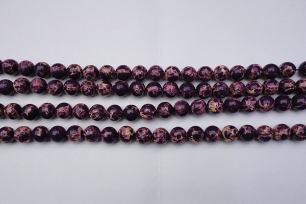 CDE2046 15.5 inches 8mm round dyed sea sediment jasper beads