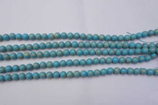 CDE2056 15.5 inches 6mm round dyed sea sediment jasper beads