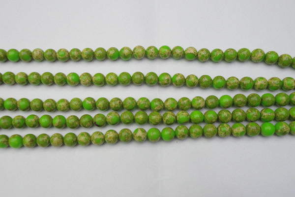 CDE2066 15.5 inches 4mm round dyed sea sediment jasper beads