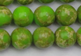 CDE2072 15.5 inches 16mm round dyed sea sediment jasper beads