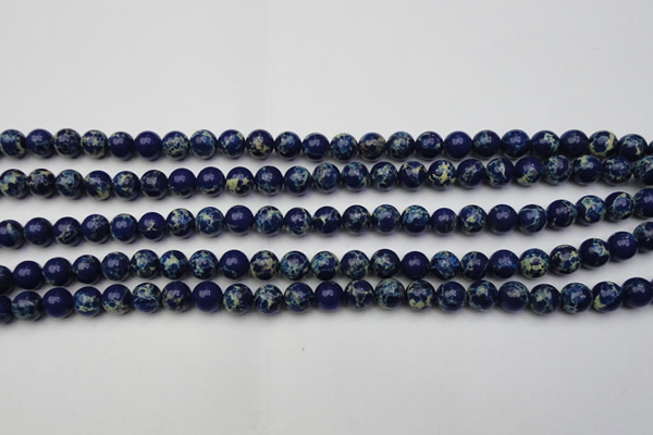 CDE2088 15.5 inches 4mm round dyed sea sediment jasper beads