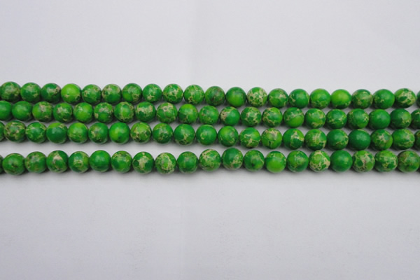 CDE2221 15.5 inches 6mm round dyed sea sediment jasper beads