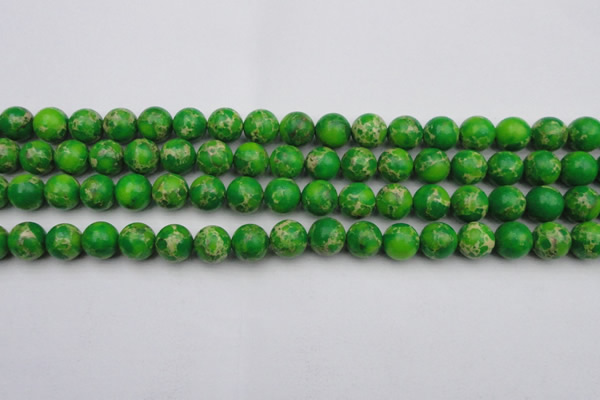 CDE2223 15.5 inches 10mm round dyed sea sediment jasper beads