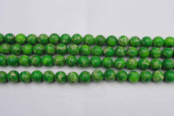 CDE2224 15.5 inches 12mm round dyed sea sediment jasper beads