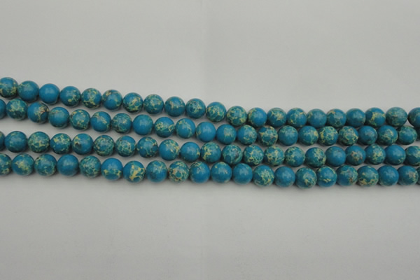 CDE2231 15.5 inches 4mm round dyed sea sediment jasper beads