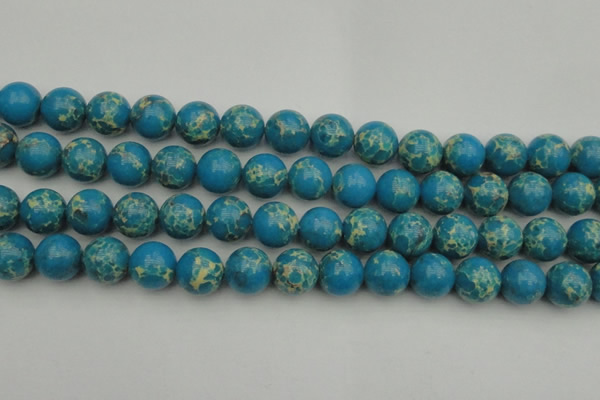 CDE2236 15.5 inches 14mm round dyed sea sediment jasper beads
