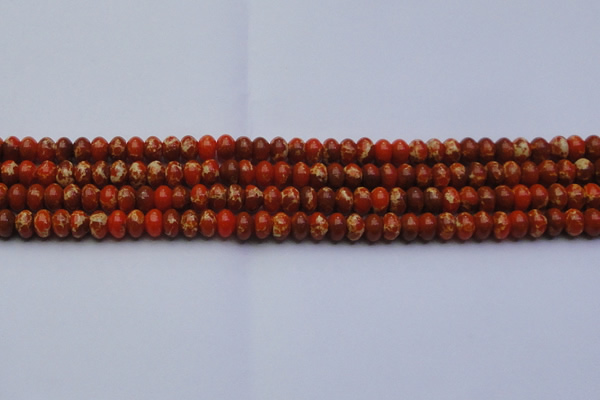 CDE2602 15.5 inches 8*12mm rondelle dyed sea sediment jasper beads