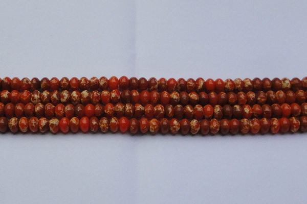 CDE2603 15.5 inches 10*14mm rondelle dyed sea sediment jasper beads