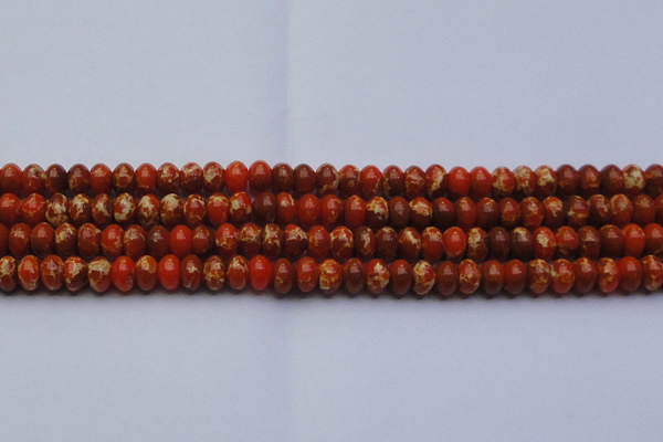 CDE2604 15.5 inches 12*16mm rondelle dyed sea sediment jasper beads