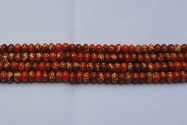 CDE2605 15.5 inches 13*18mm rondelle dyed sea sediment jasper beads