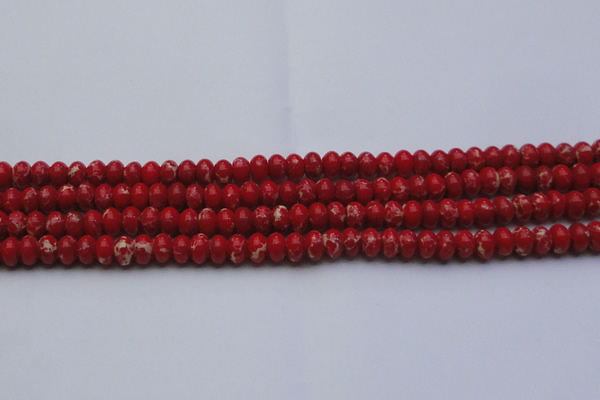 CDE2618 15.5 inches 8*12mm rondelle dyed sea sediment jasper beads