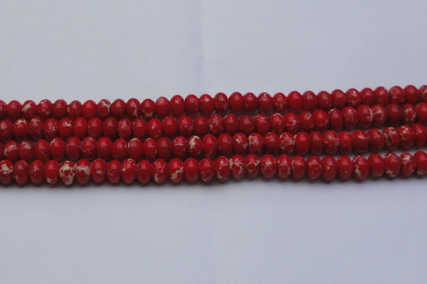 CDE2620 15.5 inches 12*16mm rondelle dyed sea sediment jasper beads