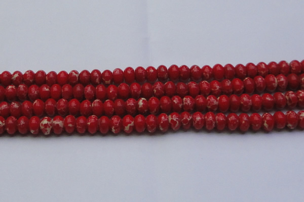 CDE2621 15.5 inches 13*18mm rondelle dyed sea sediment jasper beads