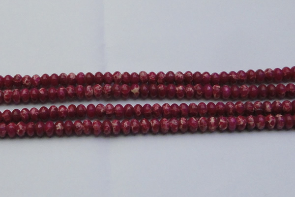 CDE2626 15.5 inches 8*12mm rondelle dyed sea sediment jasper beads