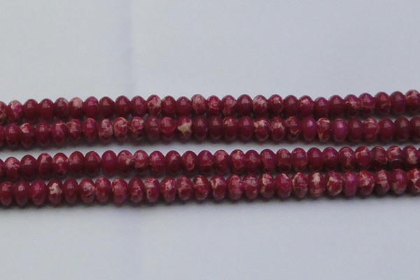 CDE2629 15.5 inches 13*18mm rondelle dyed sea sediment jasper beads