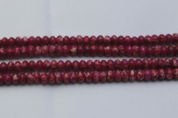 CDE2630 15.5 inches 15*20mm rondelle dyed sea sediment jasper beads