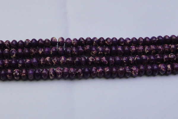 CDE2637 15.5 inches 13*18mm rondelle dyed sea sediment jasper beads
