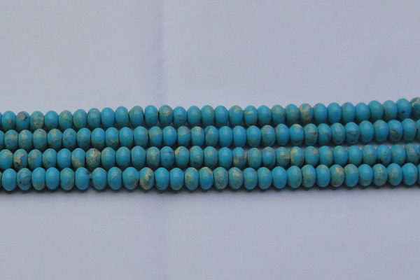 CDE2643 15.5 inches 10*14mm rondelle dyed sea sediment jasper beads