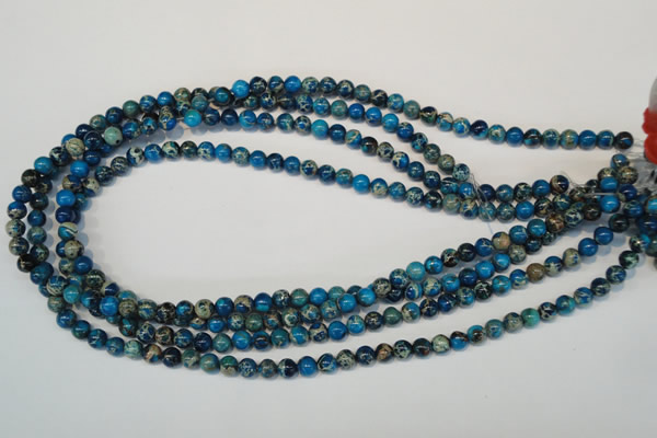 CDE265 15.5 inches 6mm round dyed sea sediment jasper beads