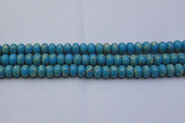 CDE2652 15.5 inches 12*16mm rondelle dyed sea sediment jasper beads