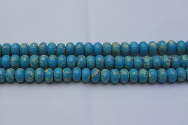 CDE2655 15.5 inches 15*20mm rondelle dyed sea sediment jasper beads