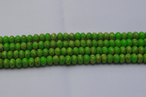 CDE2661 15.5 inches 13*18mm rondelle dyed sea sediment jasper beads